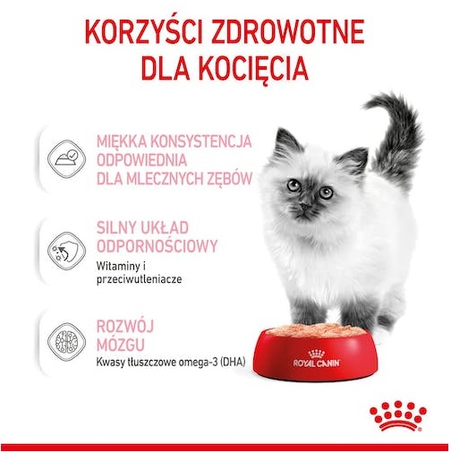 Royal Canin Kitten pasztet (loaf) karma mokra dla kociąt do 12 miesiąca życia saszetka 85g - Image 3