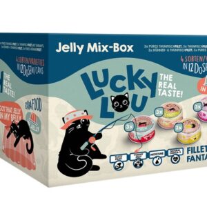 Lucky Lou Extrafood Jelly-Mix-Box Multipack w galaretce puszki 12x70g