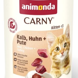 Animonda Carny Kitten Cielęcina + Kurczak + Indyk puszka 400g