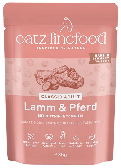 Catz Finefood Classic N.19 Jagnięcina i Konina saszetka 85g - Image 4