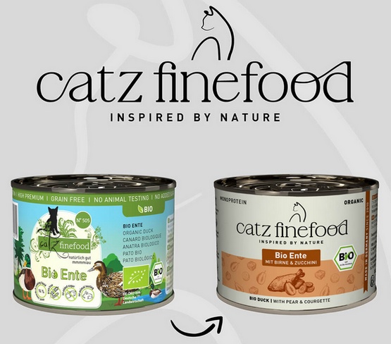 Catz Finefood Organic Bio Kaczka (N.505) puszka 200g - Image 3