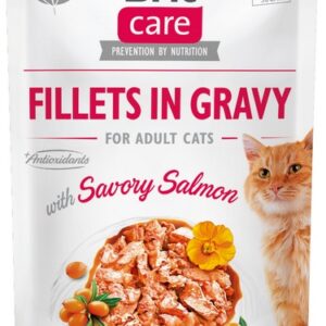Brit Care Cat Fillets In Gravy Savory Salmon saszetka 85g