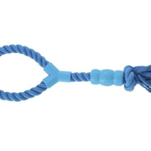 Dingo Zabawka dla psa - Sznur z gryzakiem Denta Fresh 41cm niebieski
