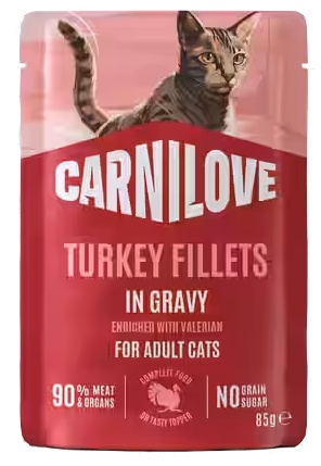 Carnilove Cat Turkey - indyk w sosie saszetka 85g