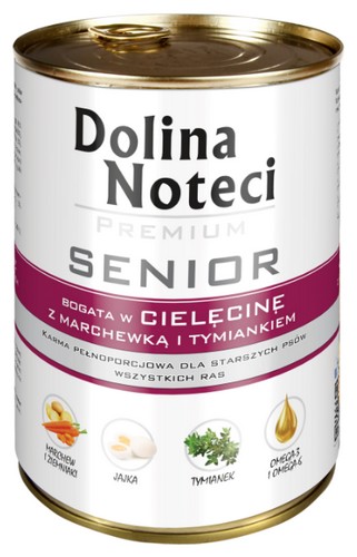 Dolina Noteci Premium Pies Senior Cielęcina puszka 400g - Image 2