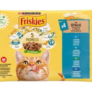 Friskies Mix Rybny w sosie saszetki 4x85g