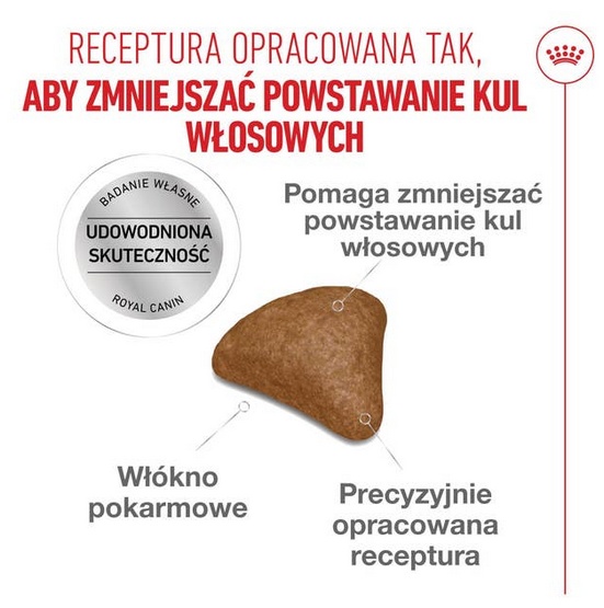 Royal Canin Hairball Care karma sucha dla kotów dorosłych, eliminacja kul włosowych 4kg - Image 3