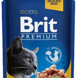 Brit Premium Cat Adult Łosoś + Pstrąg saszetka 100g