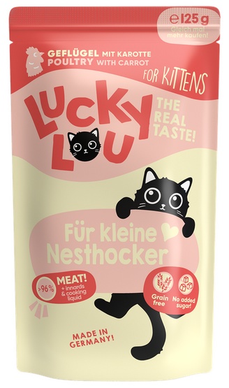 Lucky Lou Lifestage Kitten Drób saszetka 125g - Image 4