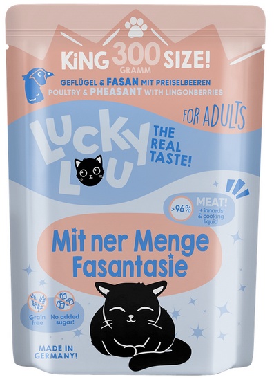 Lucky Lou Lifestage Adult Drób i bażant saszetka 300g - Image 4