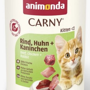 Animonda Carny Kitten Wołowina, Kurczak + Królik puszka 400g