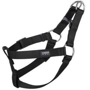 CHABA Szelki taśma regulowane nr 4 - obwód 70cm czarne