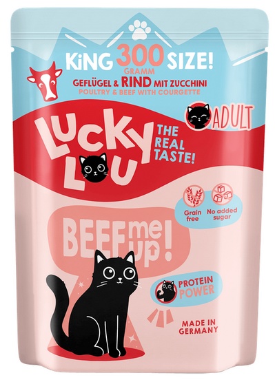 Lucky Lou Lifestage Adult Drób i wołowina saszetka 300g - Image 2
