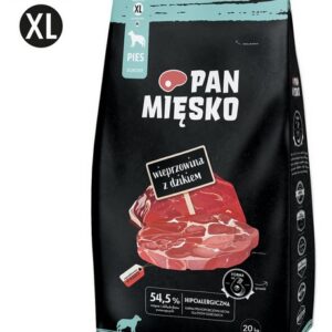 Pan Mięsko Karma sucha dla psa - wieprzowina i dzik chrupki XL 20kg