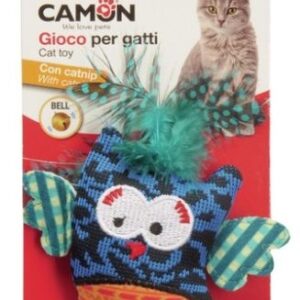 Camon Cat Toy Ptaszek z dzwonkiem i kocimiętką 10cm