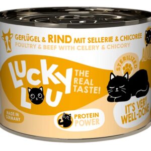 Lucky Lou Lifestage Sterilized Drób i wołowina puszka 200g