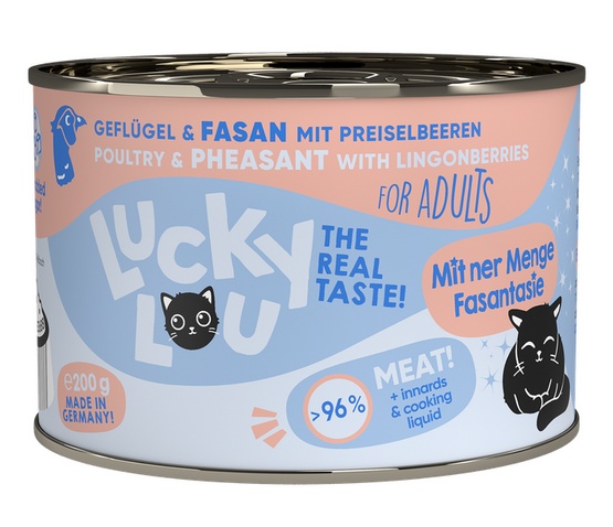 Lucky Lou Lifestage Adult Drób i bażant puszka 200g - Image 3