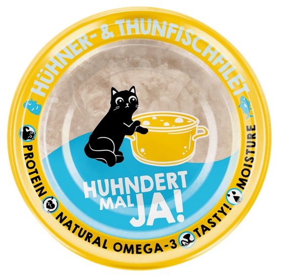 Lucky Lou Extrafood Kurczak i tuńczyk w bulionie puszka 70g - Image 2