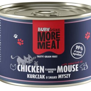 BUBAlicious Kot More Meat Duo kurczak i mysz puszka 185g