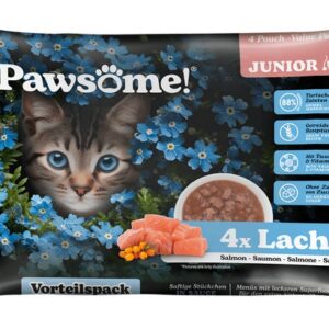 Pawsome Junior Lachs - łosoś saszetki 4x85g