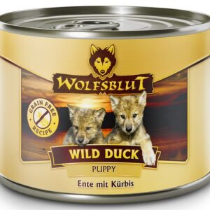 Wolfsblut Dog Wild Duck Puppy - kaczka i dynia puszka 200g