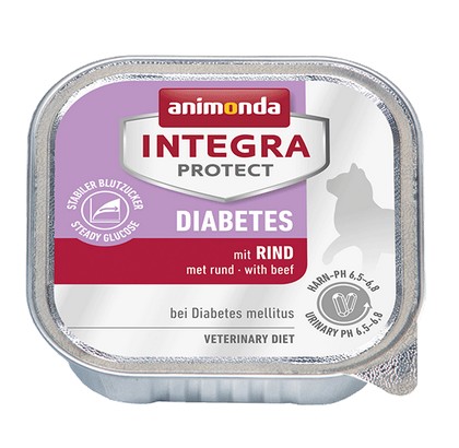 Animonda Integra Protect Diabetes dla kota - z wołowiną tacka 100g - Image 2