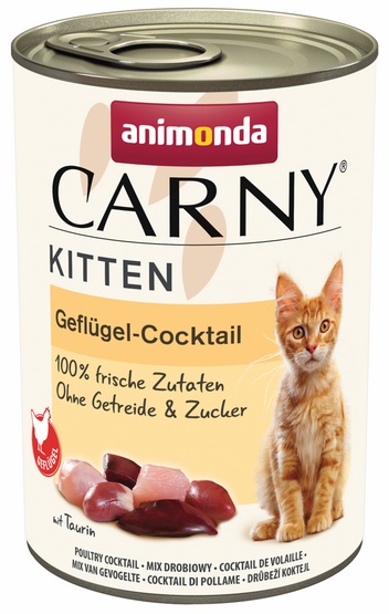 Animonda Carny Kitten Koktajl drobiowy puszka 400g - Image 2