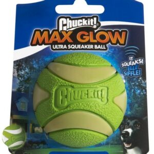 Chuckit! Max Glow Ultra Squeaker Ball Medium [43142]