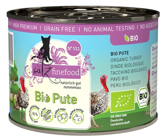 Catz Finefood Organic Bio Indyk (N.511) puszka 200g - Image 3