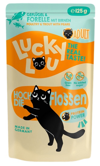 Lucky Lou Lifestage Adult Drób i pstrąg saszetka 125g - Image 2