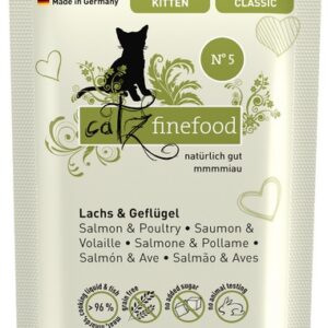 Catz Finefood Classic Kitten N.05 Łosoś i drób saszetka 85g