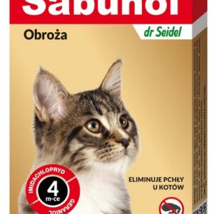 Sabunol Obroża przeciw pchłom dla kota szara 35cm