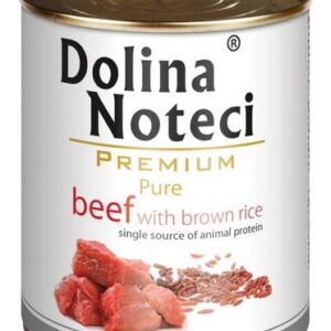 Dolina Noteci Premium Pies Pure Wołowina i ryż puszka 800g