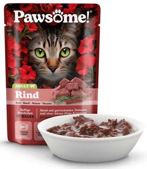 Pawsome Adult Rind - wołowina saszetka 85g - Image 2