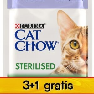 Purina Cat Chow Sterilised Jagnięcina saszetki 3+1 GRATIS 4x85g