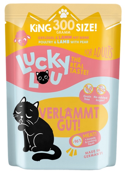 Lucky Lou Lifestage Adult Drób i jagnięcina saszetka 300g - Image 4