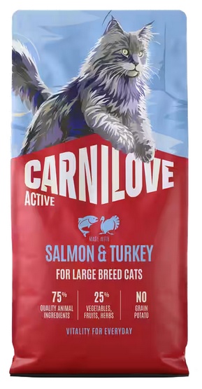 Carnilove Cat Active Salmon & Turkey Adult Large Breed - kaczka i indyk 2kg