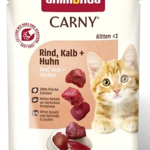 Animonda Carny Kitten Wołowina, Cielęcina + Kurczak saszetka 85g