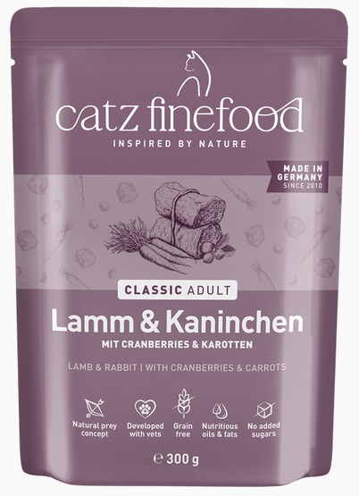 Catz Finefood Classic N.11 Jagnięcina i Królik saszetka 300g - Image 4