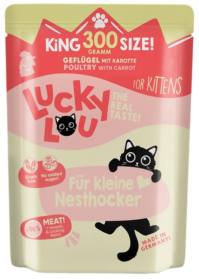 Lucky Lou Lifestage Kitten Drób saszetka 300g - Image 4
