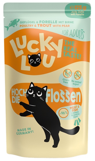 Lucky Lou Lifestage Adult Drób i pstrąg saszetka 125g - Image 4