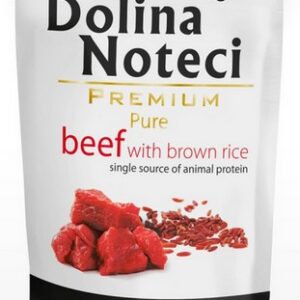 Dolina Noteci Premium Pies Pure Wołowina i ryż saszetka 500g