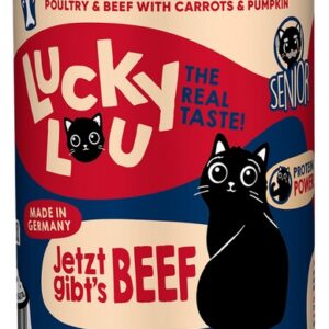 Lucky Lou Lifestage Senior Drób i wołowina puszka 400g