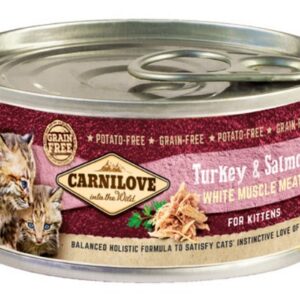 Carnilove Cat Salmon & Turkey for Kittens - łosoś i indyk puszka 100g