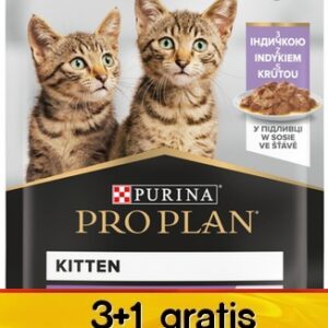 Purina Pro Plan Cat Kitten saszetka 4x85g 3+1 gratis