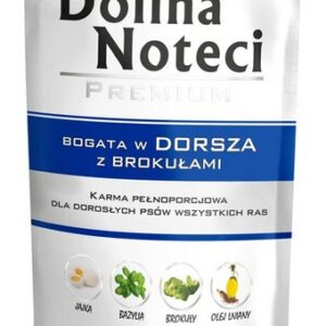 Dolina Noteci Premium Pies Dorsz z brokułami saszetka 150g