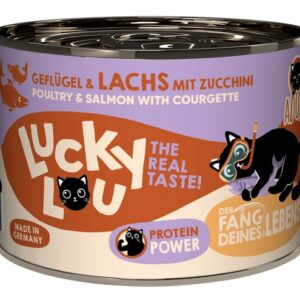 Lucky Lou Lifestage Adult Drób i łosoś puszka 200g