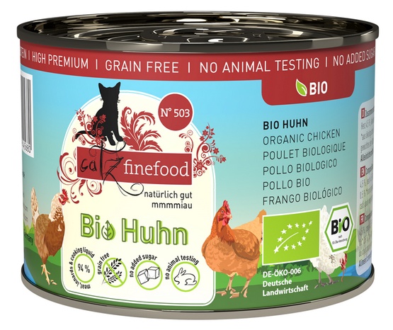 Catz Finefood Organic Bio Kurczak (N.503) puszka 200g - Image 4