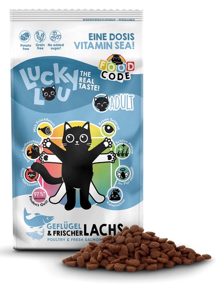 Lucky Lou Food Code Lifestage Adult Drób & Łosoś 1,7kg - Image 2