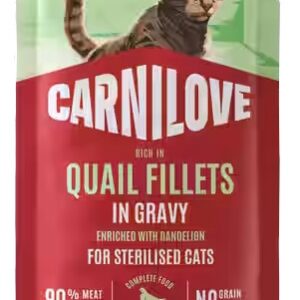Carnilove Cat Quail Sterilised - przepiórka w sosie saszetka 85g